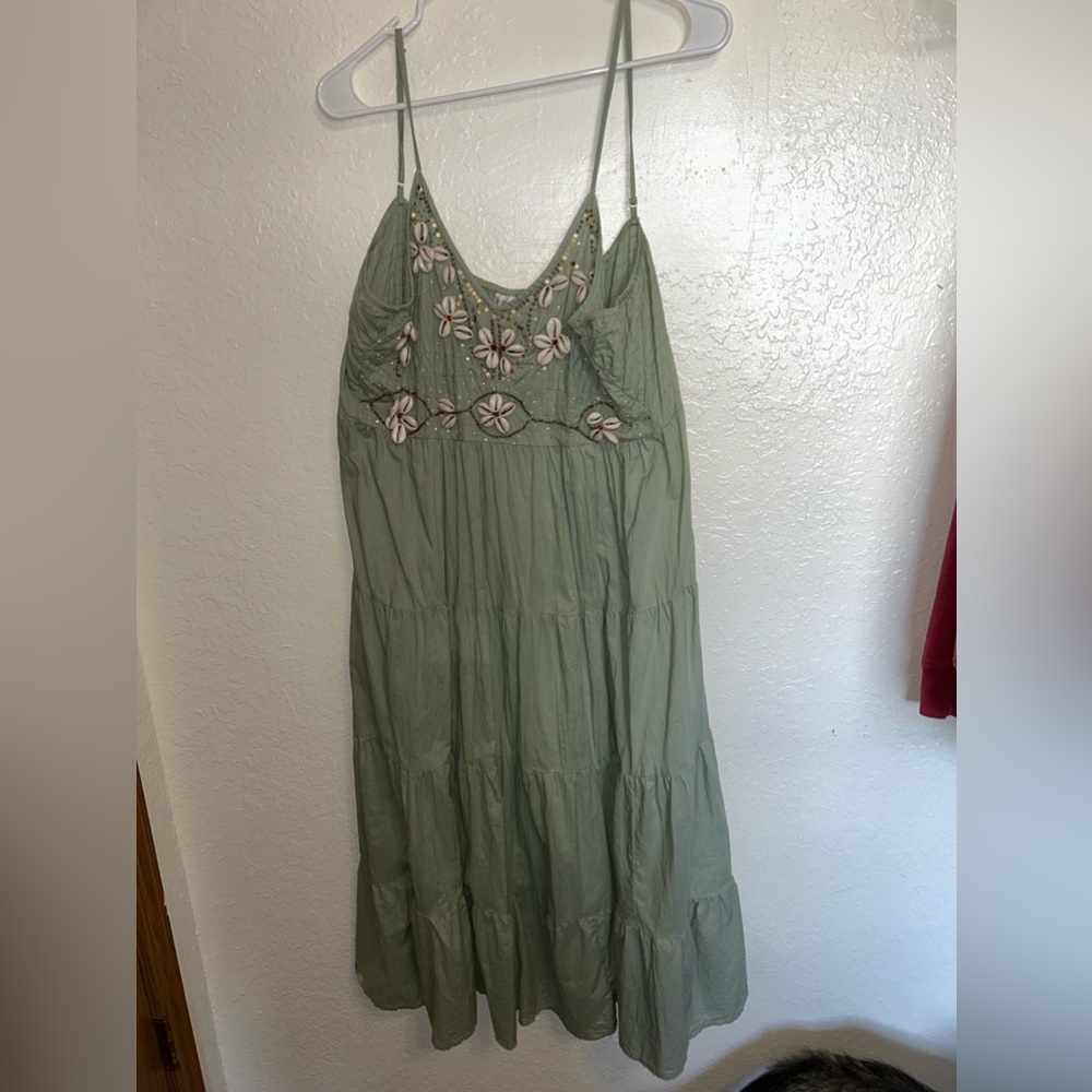 🐚green pooka sun dress! 🐚